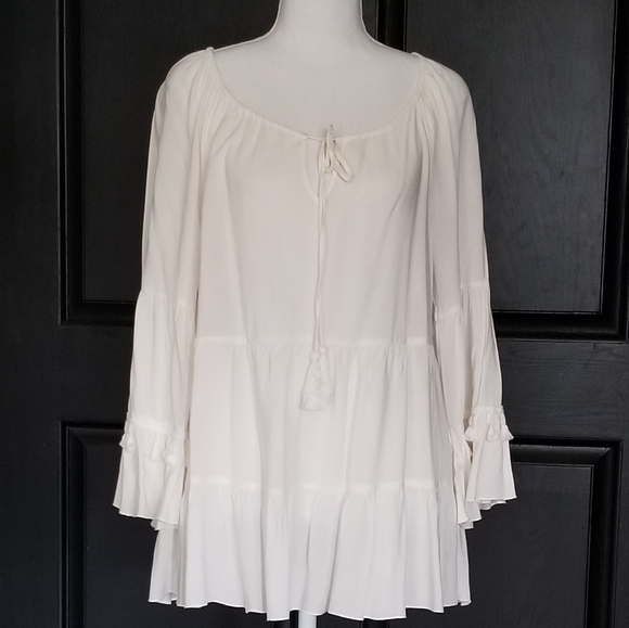 Spense Tops - 🌸NWOT Spense Tiered Ruffle Boho Peasant Top M